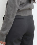 MUSINSA STANDARD WOMAN MUSINSA STANDARD WOMAN Slacks Low Rise Capri Pants (Gray)