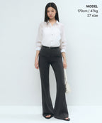 MUSINSA STANDARD WOMAN MUSINSA STANDARD WOMAN Slacks Low Rise Flare [Gray] (Size 26)