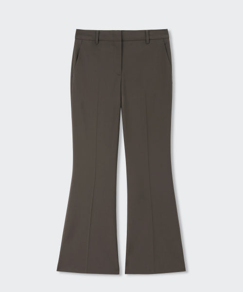 MUSINSA STANDARD WOMAN MUSINSA STANDARD WOMAN Slacks Low Rise Flare [Khaki Brown]