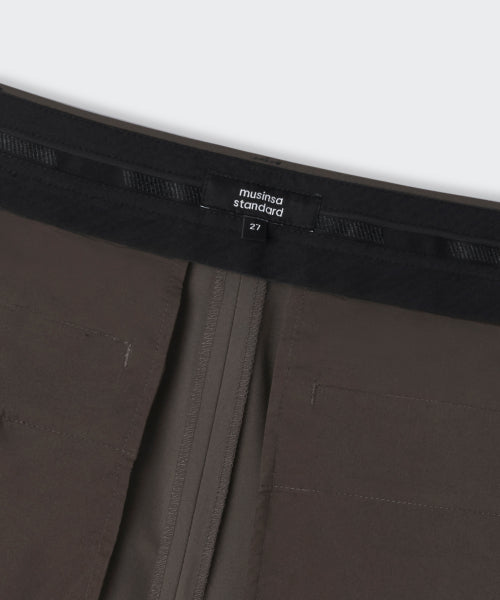 MUSINSA STANDARD WOMAN MUSINSA STANDARD WOMAN Slacks Low Rise Flare [Khaki Brown]