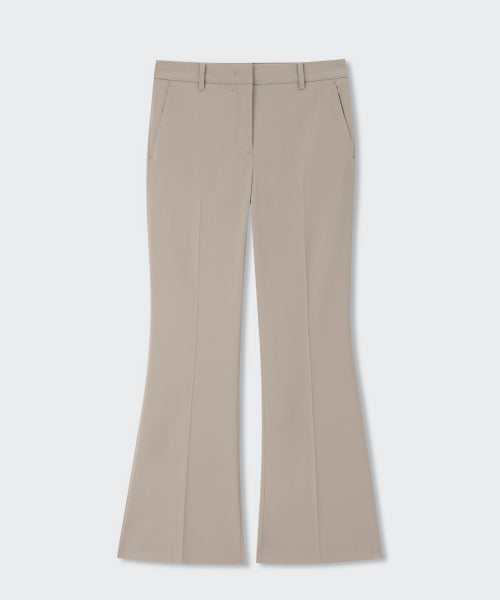 MUSINSA STANDARD WOMAN MUSINSA STANDARD WOMAN Women's Slacks Low Rise Flare (Light Beige)