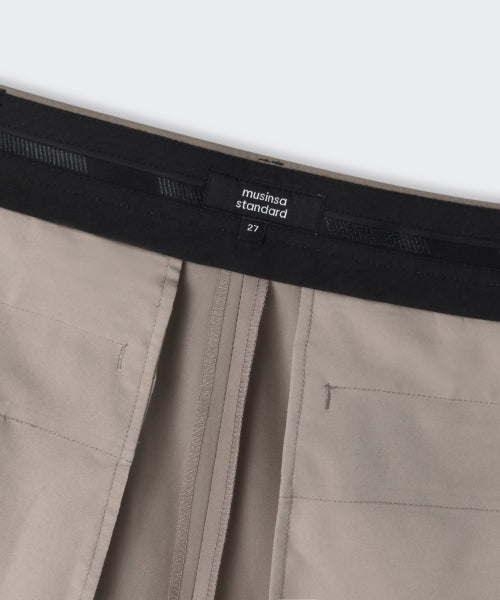 MUSINSA STANDARD WOMAN MUSINSA STANDARD WOMAN Women's Slacks Low Rise Flare (Light Beige)