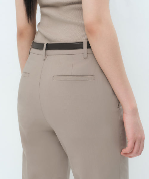 MUSINSA STANDARD WOMAN MUSINSA STANDARD WOMAN Women's Slacks Low Rise Flare (Light Beige)