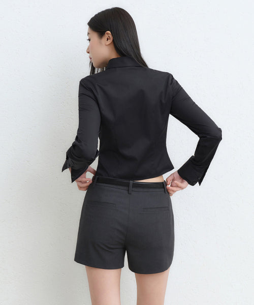 MUSINSA STANDARD WOMAN MUSINSA STANDARD WOMAN Women's Micro Shorts Gray