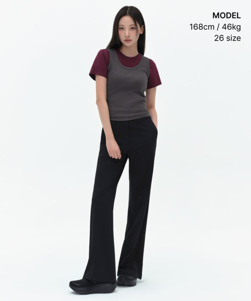 MUSINSA STANDARD WOMAN MUSINSA STANDARD WOMAN Women's Slacks [Black]