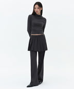MUSINSA STANDARD WOMAN MUSINSA STANDARD WOMAN Women's Slacks Mini Skirt [Gray]