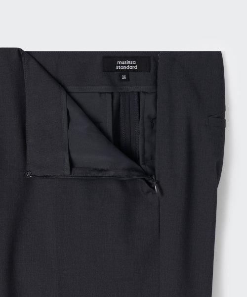 MUSINSA STANDARD WOMAN MUSINSA STANDARD WOMAN Women's Slacks Mini Skirt [Gray]