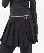 MUSINSA STANDARD WOMAN MUSINSA STANDARD WOMAN Women's Slacks Mini Skirt [Gray]
