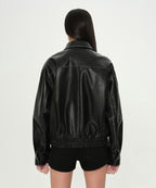 MUSINSA STANDARD WOMAN MUSINSA STANDARD WOMAN Women's Faded Synthetic Leather Aviator Jacket