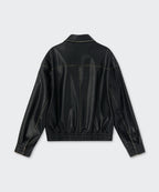 MUSINSA STANDARD WOMAN MUSINSA STANDARD WOMAN Women's Faded Synthetic Leather Aviator Jacket