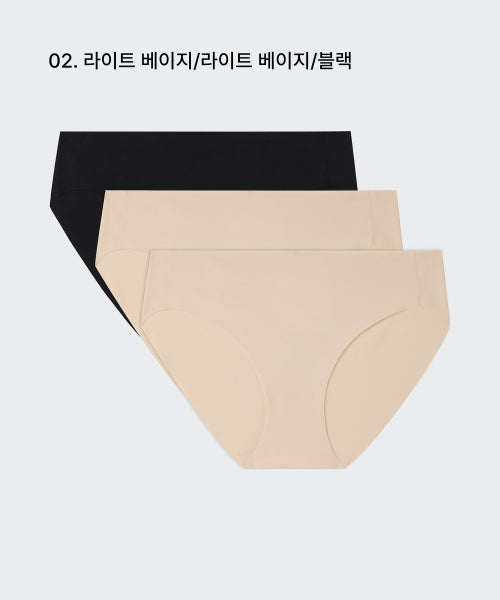 MUSINSA STANDARD WOMAN MUSINSA STANDARD WOMAN Women's Seamless Free Cut Panties 3 Pack