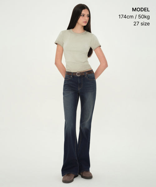 MUSINSA STANDARD WOMAN MUSINSA STANDARD WOMAN Denim Pants Slim Flare (Size 24)