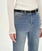MUSINSA STANDARD WOMAN MUSINSA STANDARD WOMAN Denim Pants Slim Flare (Light Indigo)