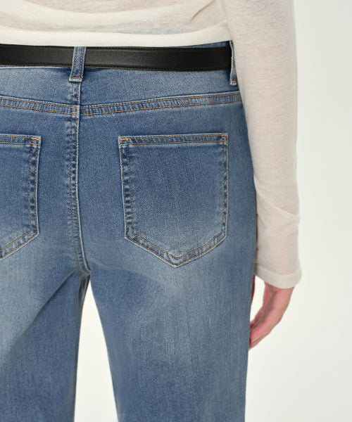MUSINSA STANDARD WOMAN MUSINSA STANDARD WOMAN Denim Pants Slim Flare (Light Indigo)