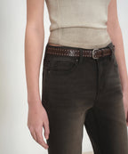 MUSINSA STANDARD WOMAN MUSINSA STANDARD WOMAN Women's Denim Pants Slim Flare [Rusty Black]