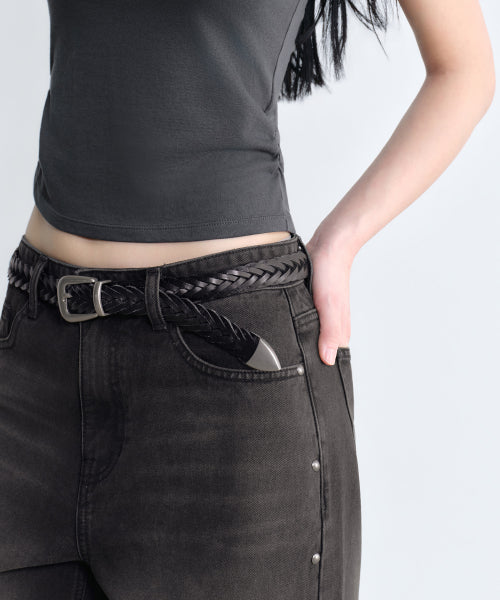 MUSINSA STANDARD WOMAN MUSINSA STANDARD WOMAN Women's Denim Pants [Rusty Black]