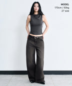 MUSINSA STANDARD WOMAN MUSINSA STANDARD WOMAN Women's Denim Pants [Rusty Black]