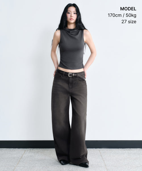 MUSINSA STANDARD WOMAN MUSINSA STANDARD WOMAN Women's Denim Pants [Rusty Black]