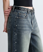 MUSINSA STANDARD WOMAN MUSINSA STANDARD WOMAN Women's Denim Pants [Rusty Blue]