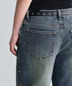 MUSINSA STANDARD WOMAN MUSINSA STANDARD WOMAN Women's Denim Pants [Rusty Blue]