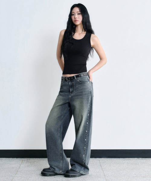 MUSINSA STANDARD WOMAN MUSINSA STANDARD WOMAN Women's Denim Pants [Rusty Blue]