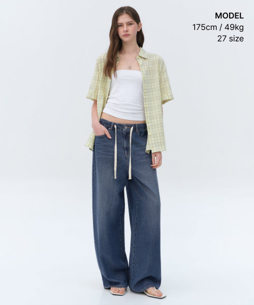 MUSINSA STANDARD WOMAN MUSINSA STANDARD WOMAN Women's Denim Pants [Medium Indigo]