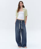 MUSINSA STANDARD WOMAN MUSINSA STANDARD WOMAN Women's Denim Pants [Medium Indigo]