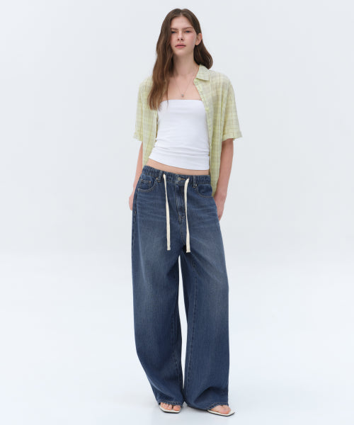 MUSINSA STANDARD WOMAN MUSINSA STANDARD WOMAN Women's Denim Pants [Medium Indigo]