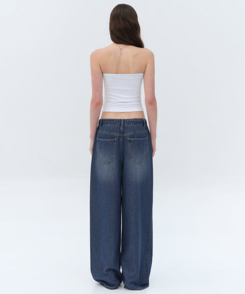MUSINSA STANDARD WOMAN MUSINSA STANDARD WOMAN Women's Denim Pants [Medium Indigo]