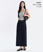 MUSINSA STANDARD WOMAN MUSINSA STANDARD WOMAN Denim Maxi Skirt deep indigo