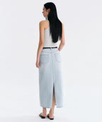 MUSINSA STANDARD WOMAN MUSINSA STANDARD WOMAN Denim Maxi Skirt Pale Blue