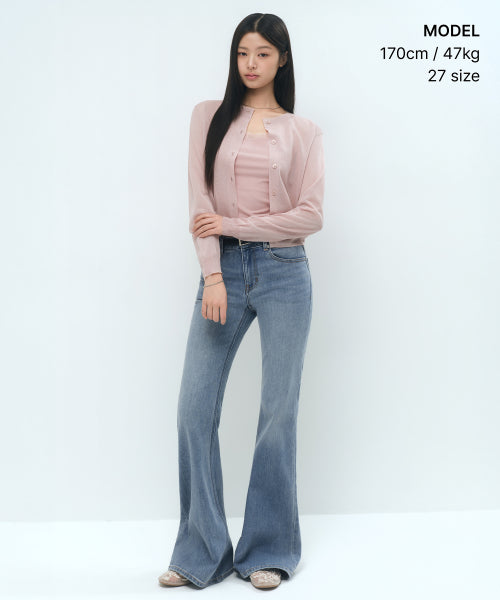 MUSINSA STANDARD WOMAN MUSINSA STANDARD WOMAN Women's Denim Low Rise Slim Flare Pants