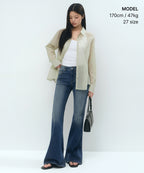 MUSINSA STANDARD WOMAN MUSINSA STANDARD WOMAN Women's Denim Low Rise Slim Flare Pants