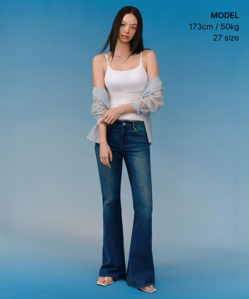 MUSINSA STANDARD WOMAN MUSINSA STANDARD WOMAN Women's Denim Low Rise Slim Flare Pants