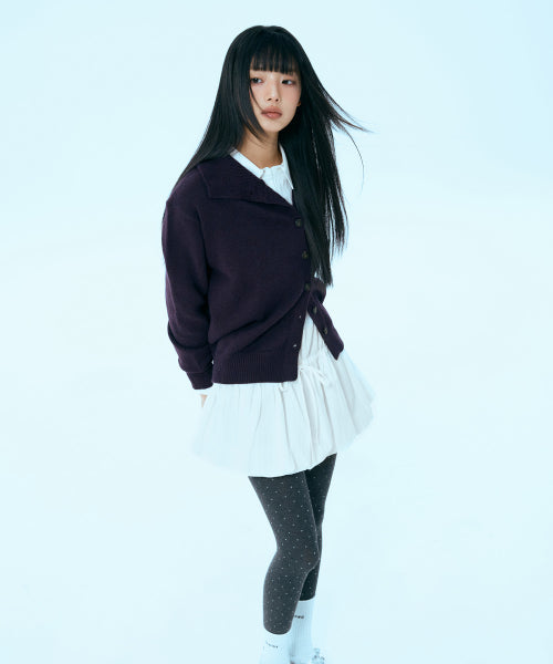 MIXXO MIXXO Cardigan Unbalanced Neck C