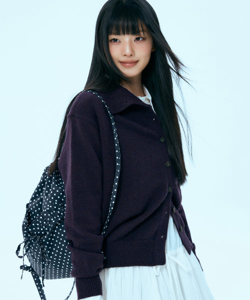 MIXXO MIXXO Cardigan Unbalanced Neck C