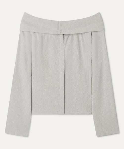 MIXXO MIXXO T-Shirt Off-shoulder Long Sleeve