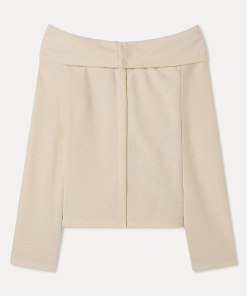 MIXXO MIXXO T-Shirt Off-shoulder Long Sleeve