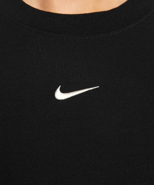 NIKE NIKE Sportswear Tight Long Sleeve Crop Top - Black:Chalk