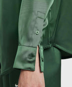 NIKE NIKE Sportswear Oversized Satin Long Sleeve Top - Size