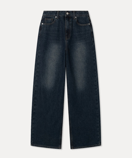 MIXXO MIXXO Washed Wide Fit Cozy Denim C