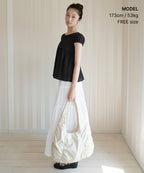 MUSINSA STANDARD WOMAN MUSINSA STANDARD WOMAN Women's Bright Shirring Shoulder Bag Cream
