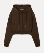 MIXXO MIXXO Hoodie Brushed Crop Zip-Up