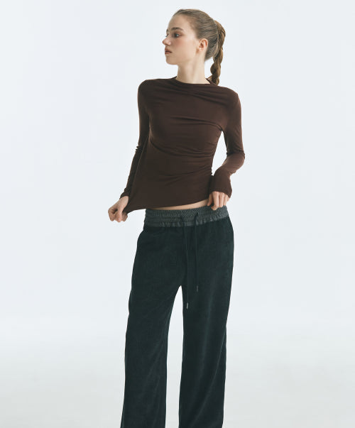 MIXXO MIXXO T-Shirt Shirring Long Sleeve S