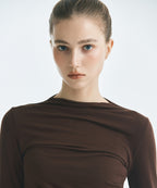 MIXXO MIXXO T-Shirt Shirring Long Sleeve S