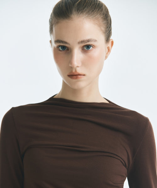 MIXXO MIXXO T-Shirt Shirring Long Sleeve S