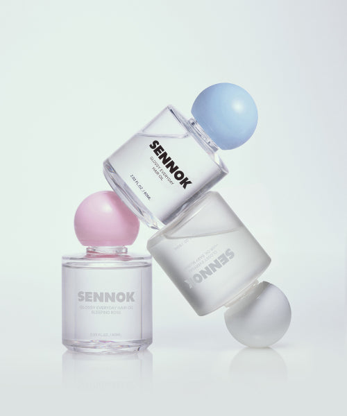 SENNOK Glossy Everyday Hair Oil 60ML (Choose 1 of 3 types) + (Free) Perfume 1.8ml + Sachets of 3 types