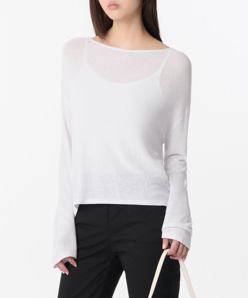 MUSINSA STANDARD WOMAN MUSINSA STANDARD WOMAN Women's Knitwear Boat Neck Sheer Knit (Size L)