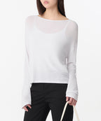 MUSINSA STANDARD WOMAN MUSINSA STANDARD WOMAN Women's Knitwear Boat Neck Sheer Knit (Size L)