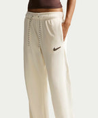 NIKE NIKE Sportswear High Waist Wide Leg Velor Pants - Coconut Milk